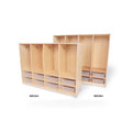 Toddler 8 Section Coat Locker With Trays