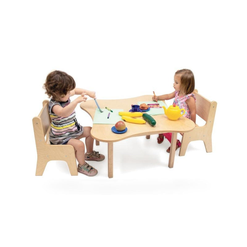 Toddler Flower Classroom Table and Two Chair Set For Preschool