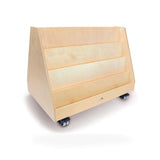 Whitney Brothers® Two-Sided Mobile Book Display storage classroom furniture in shown finish