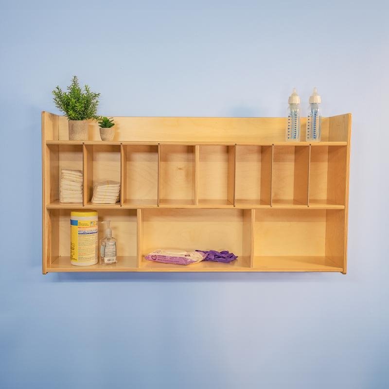 Wall Mounted Eight Cubby Diaper Cabinet - WB4848