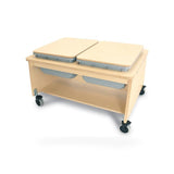 Whitney Brothers® Whitney Plus Two Tub Sand and Water Table kids outdoor playset in shown finish