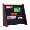 Sling Book Shelf - Cherry w/ Blue
