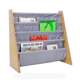 Wildkin Sling Book Shelf - Natural w/ Gray kids kids furniture in Grey and Natural