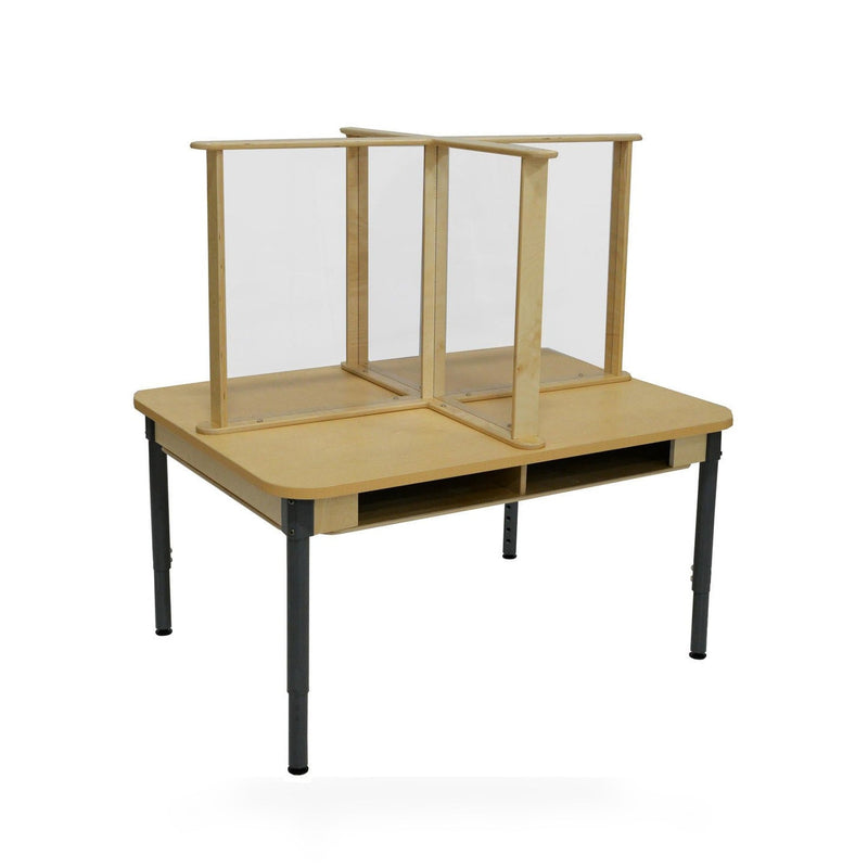 (4) Person Desk with Sneeze Guard - 36" x 48"