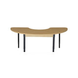 Wood Designs Half Circle High Pressure Laminate Table with Adjustable Legs- 18"-29" 64 x 22 kids activity table in shown finish