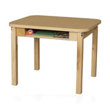 Wood Designs Student Desk with 18" Hardwood Legs desk kids desk in shown finish