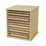 Wood Designs Tabletop Puzzle Rack storage activity table in shown finish