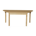 Trapezoidal High Pressure Laminate Table with Hardwood Legs- 29"