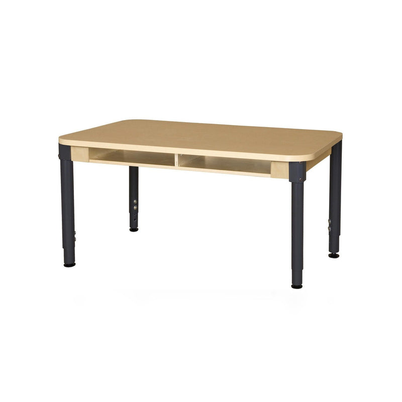 Two Seat Desk with Adjustable Legs 18"-29"