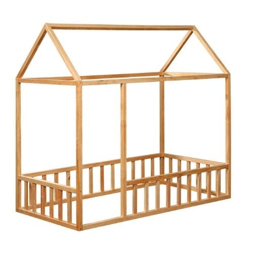 Montessori House Bed with Rails