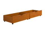 Donco Dual Underbed Drawers #color_Honey