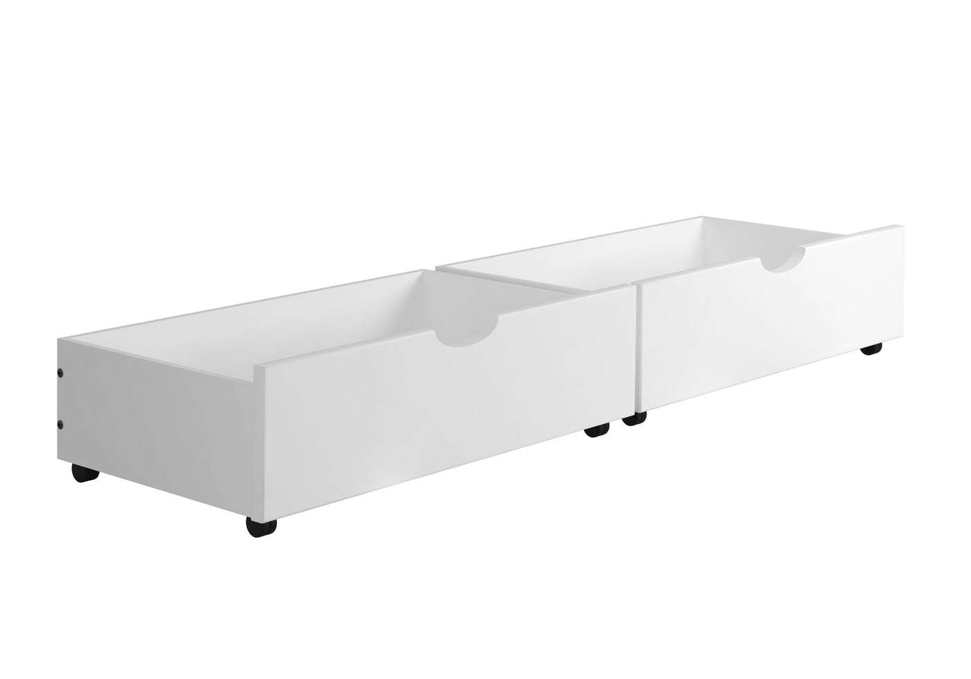 Donco Dual Underbed Drawers #color_White