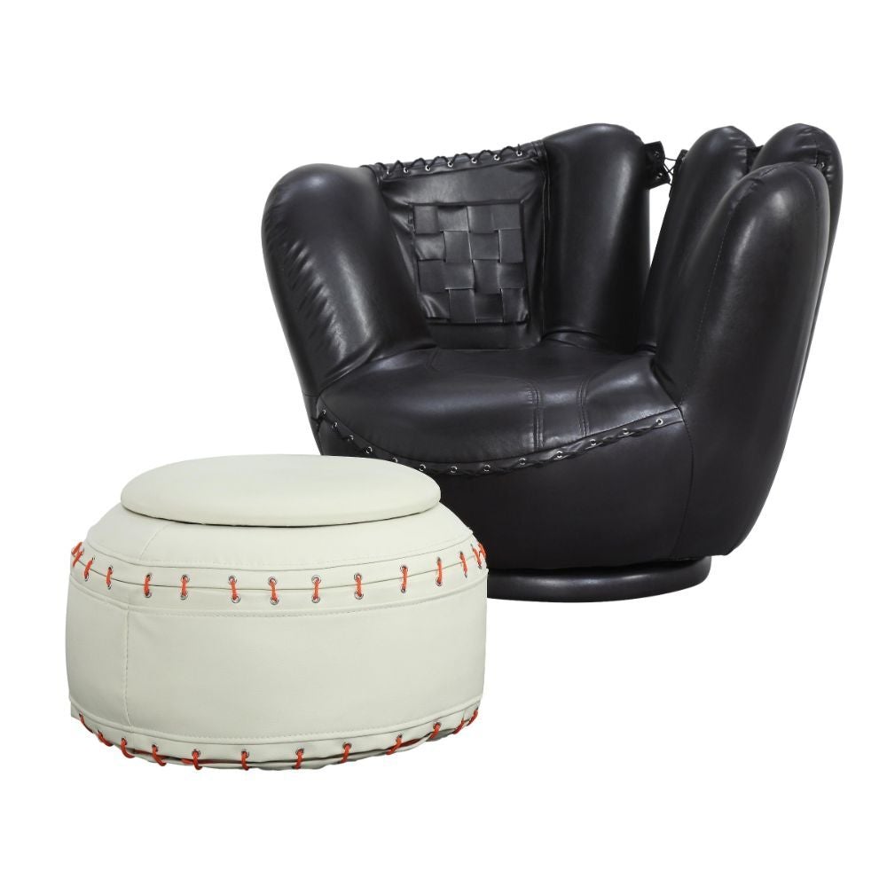 All Star Accent Chair and Ottoman