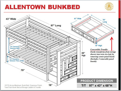 Allentown Twin/Twin Bunk Bed