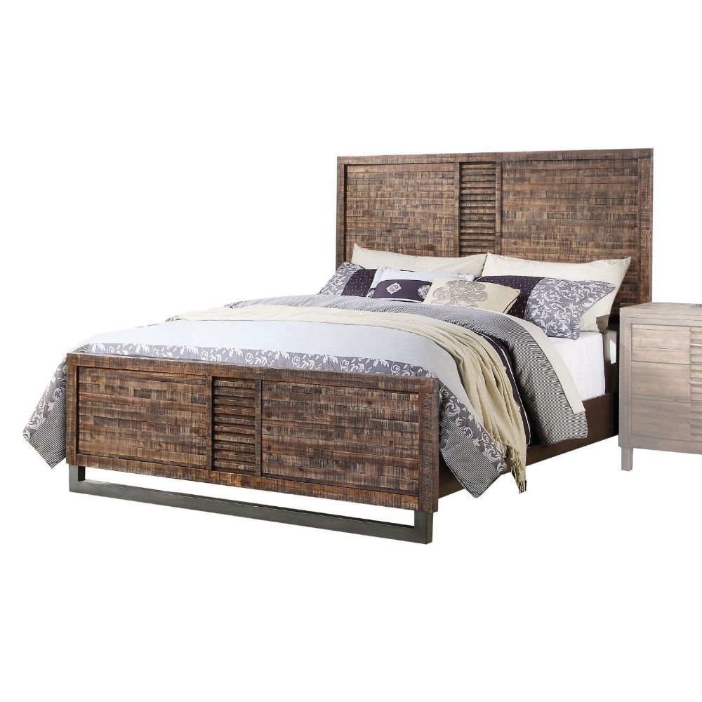 ACME Andria Queen Bed #color_Reclaimed Oak