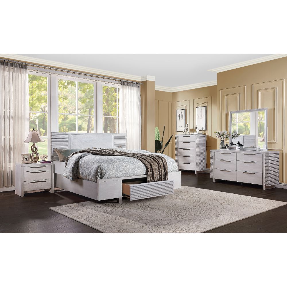 ACME Aromas Queen Bed #color_White Oak