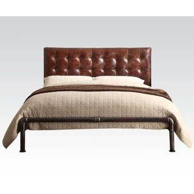 ACME Brancaster Queen Bed #color_Vintage-Brown