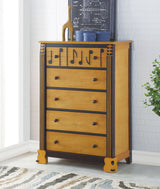 Brooks Music Themed Wooden Chest