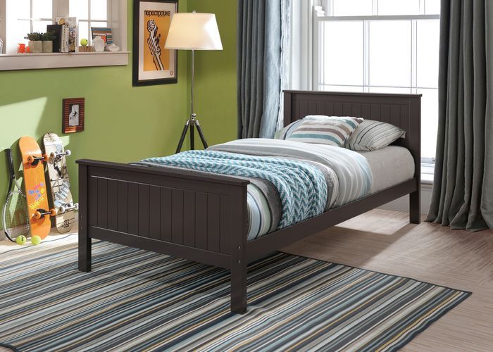 ACME Bungalow Twin Bed #color_Chocolate Finish