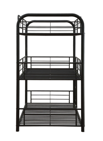 Cairo Triple Metal Bunk Bed (Twin/Twin or Full/Full)