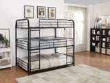 Cairo Triple Metal Bunk Bed (Twin/Twin or Full/Full)