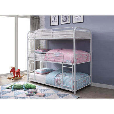 Cairo Triple Metal Bunk Bed (Twin/Twin or Full/Full)