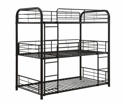 Cairo Triple Metal Bunk Bed (Twin/Twin or Full/Full)