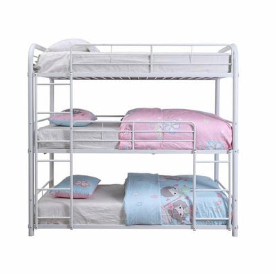 Cairo Triple Metal Bunk Bed (Twin/Twin or Full/Full)