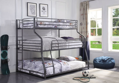 Caius Triple Metal Bunk Bed (Twin/Full/Queen)