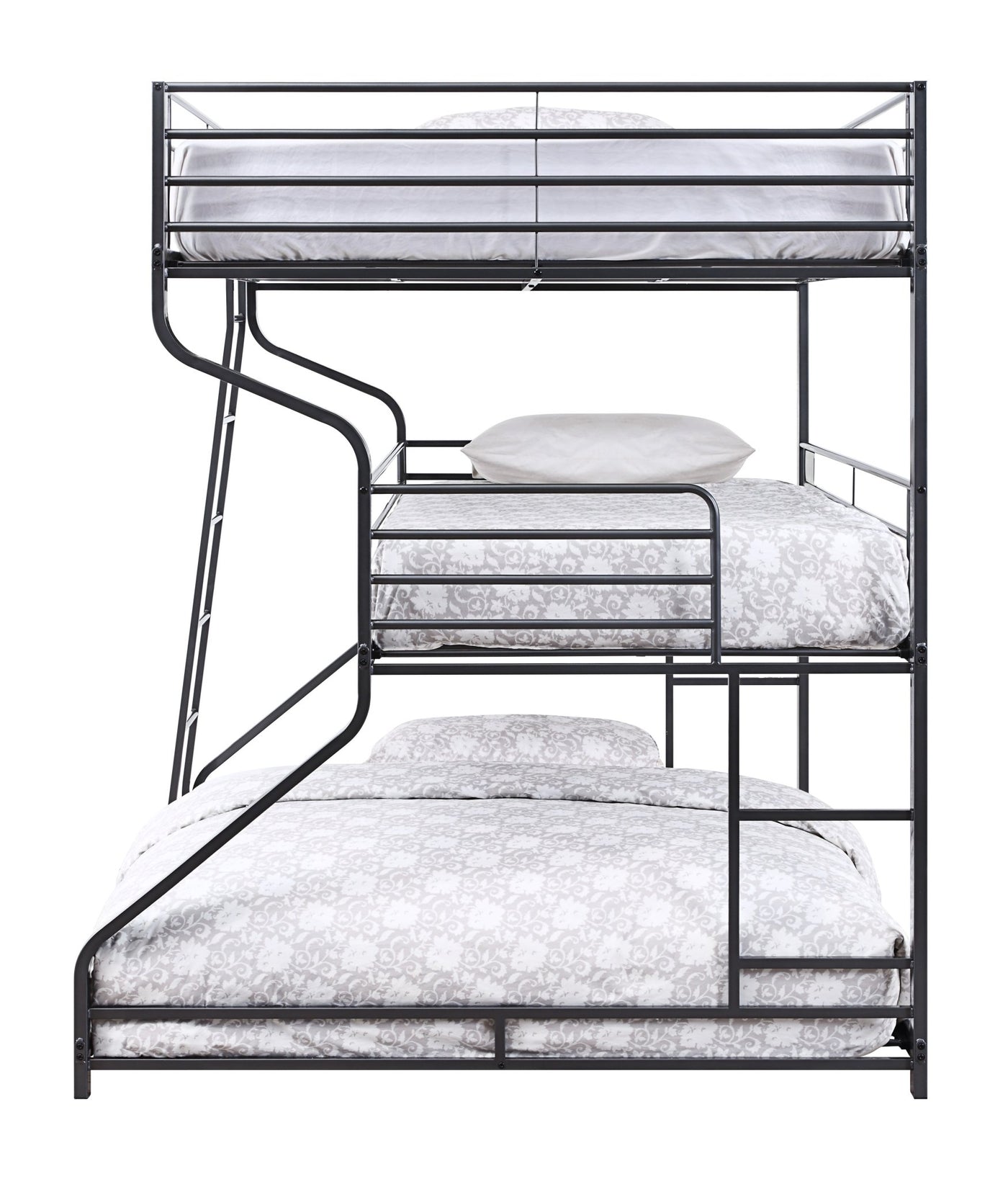 Caius Zig-Zag Triple Metal Bunk Bed (Full/Twin/Queen)