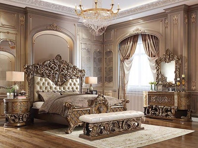 ACME Constantine Eastern King Bed #color_Brown