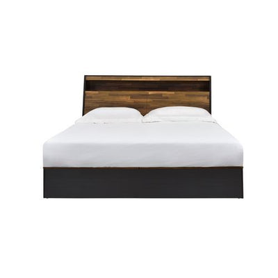 ACME Eos Queen Bed #color_Walnut & Black