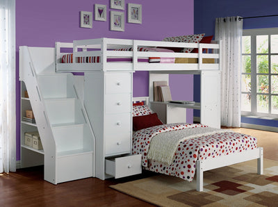 ACME Freya Twin Bed #color_white