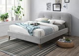 ACME Graves Eastern King Bed #color_Gray Fabric
