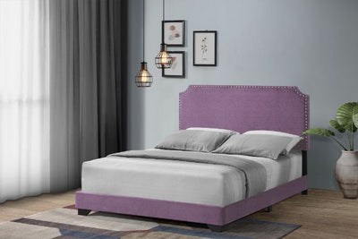 ACME Haemon Queen Bed #color_ Light Purple Fabric