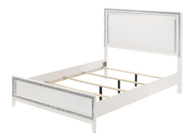 ACME Haiden Eastern King Bed #color_LED & White