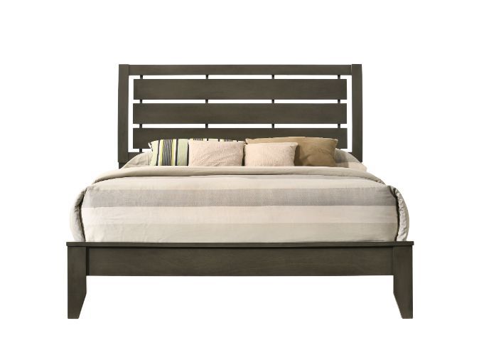 ACME Ilana Queen Bed #color_Gray Finish