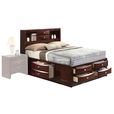 ACME Ireland Multi-Drawer Platform Bed #color_espresso