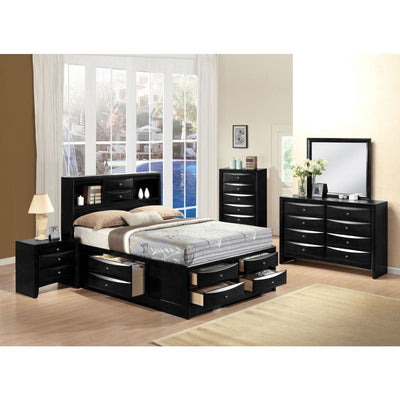 ACME Ireland Multi-Drawer Platform Bed #color_black