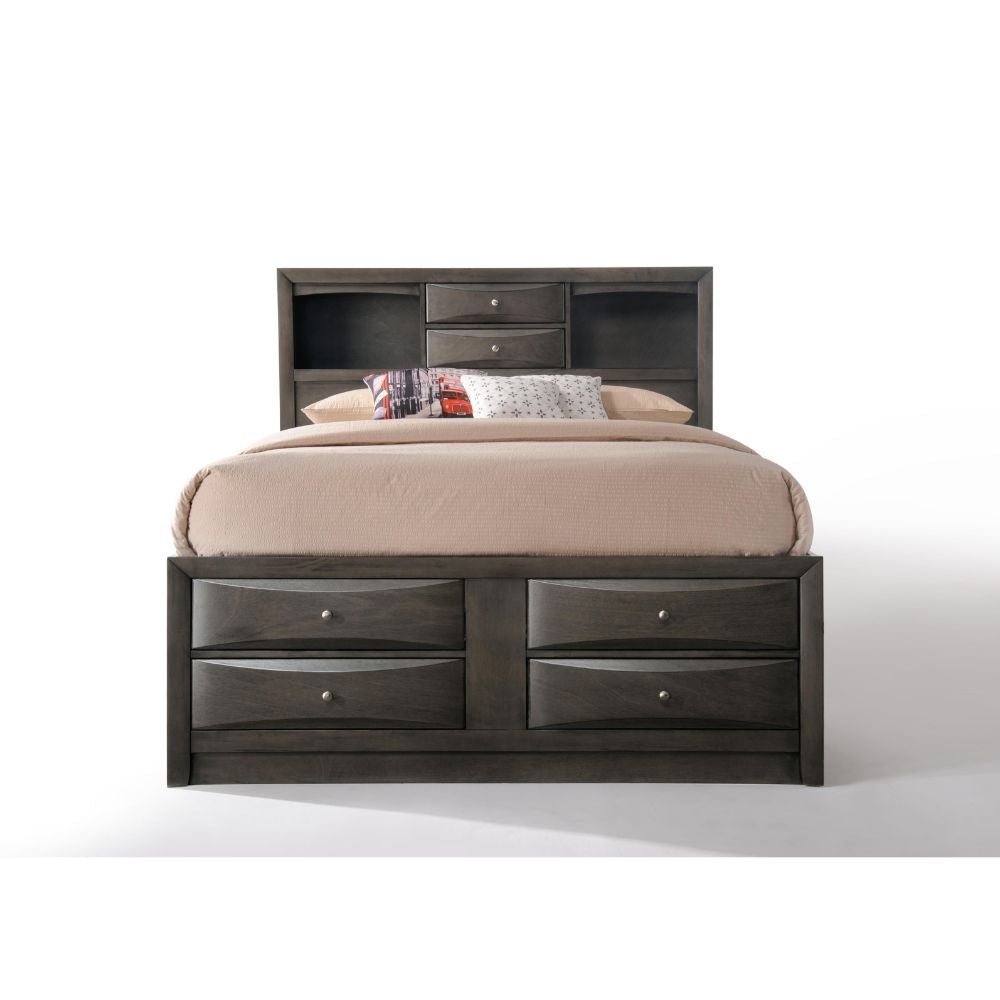 ACME Ireland Multi-Drawer Platform Bed #color_grey