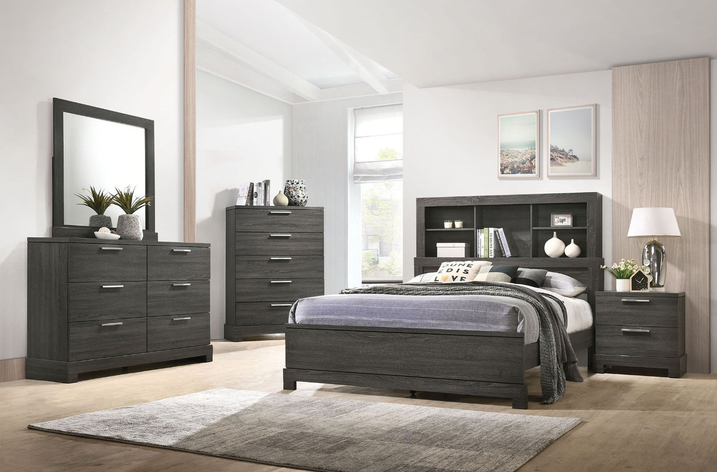 ACME Lantha Queen Bed #color_Gray Oak