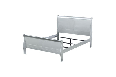 ACME Louis Philippe Full Bed #color_Platinum