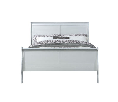 ACME Louis Philippe Full Bed #color_Platinum