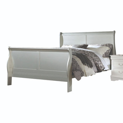 ACME Louis Philippe III Eastern King Bed #color_Platinum