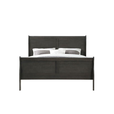 ACME Louis Philippe Queen Bed #color_Dark-Gray