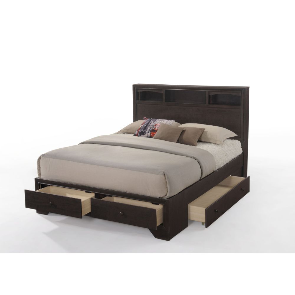 ACME Madison II Eastern King Bed #color_Espresso