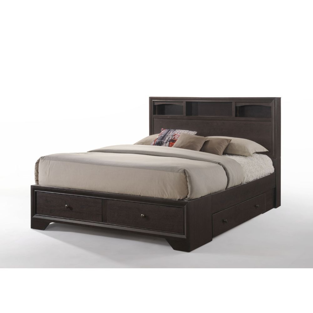 ACME Madison II Eastern King Bed #color_Espresso