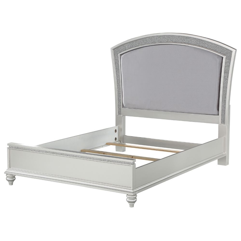 ACME Maverick Eastern King Bed #color_ Platinum