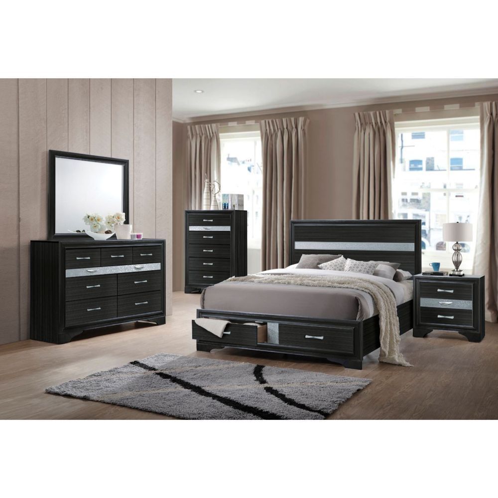 ACME Naima Queen Bed #color_Black