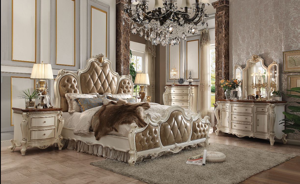 ACME Picardy Queen Bed #color_Pearl